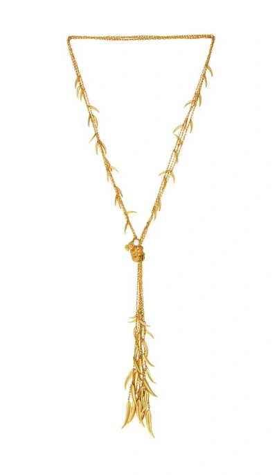 Zimmermann Mira Lariat Necklace In Gold