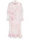 Zimmermann Women's ml Crush Pink Dress With Flowers With Bow