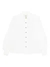 Zimmermann Mock-neck Buttoned Blouse In White