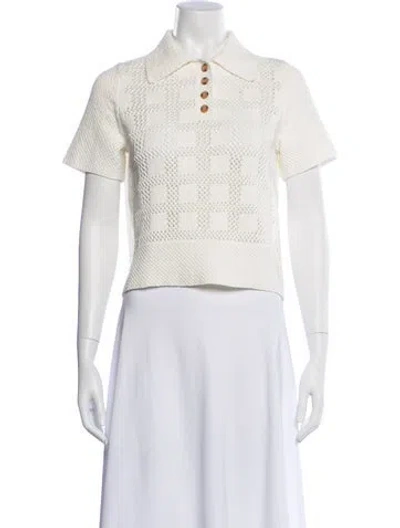 Pre-owned Zimmermann Mock Neck Sweater In Neutral