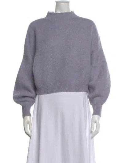 Pre-owned Zimmermann Mock Neck Sweater In Purple