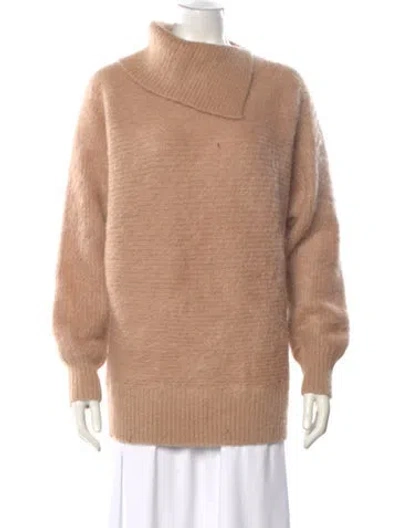 Pre-owned Zimmermann Mohair Cowl Neck Sweater In Pink