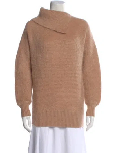 Pre-owned Zimmermann Mohair Cowl Neck Sweater In Pink