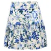 Zimmermann Moncur Flounce Mini Skirt In Floral-print Cotton In Multi