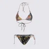 Zimmermann Printed Bikini Set With Adjustable Straps In Multicolour