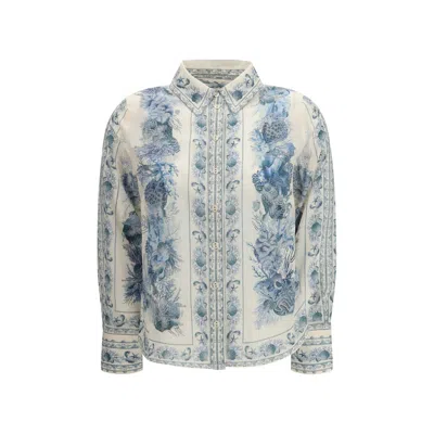 Zimmermann Multicolor Cotton Pattern Shirt In White