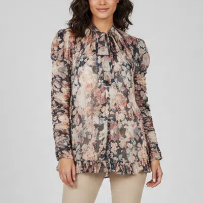 Pre-owned Zimmermann Multicolor Floral Print Silk Chiffon Tempest Blouse S