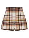 Zimmermann Multicolor Matchmaker Check Dance Shorts In Multicolor