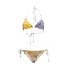 Zimmermann Triangle Bra Top With Removable Cups - Woman's Medium Coverage In Multi