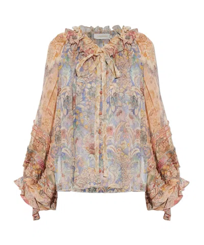 Zimmermann Multicolor Shirt In Black