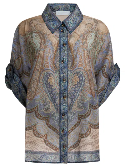 ZIMMERMANN ZIMMERMANN MULTICOLOR SILK SHIRT
