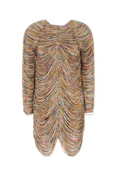 Zimmermann Multicolor Viscose Pavilion Rouleaux Mini Dress