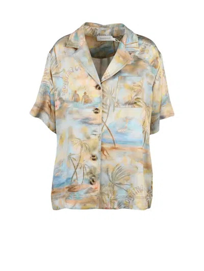 ZIMMERMANN MULTICOLOR VISCOSE SHIRT