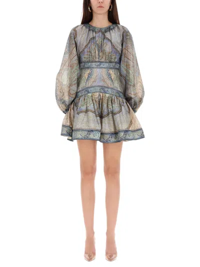 ZIMMERMANN ZIMMERMANN MULTICOLOUR COTTON-SILK DRESS