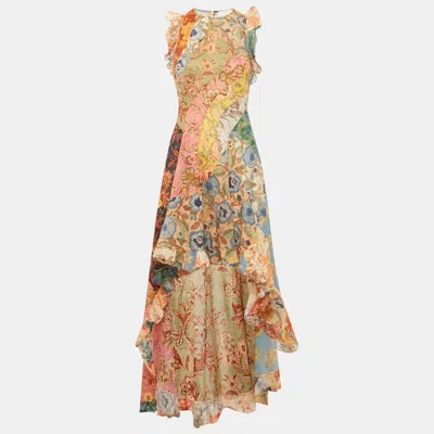 Zimmermann Multicolour Floral Print Cotton Junie Racer Back Dress