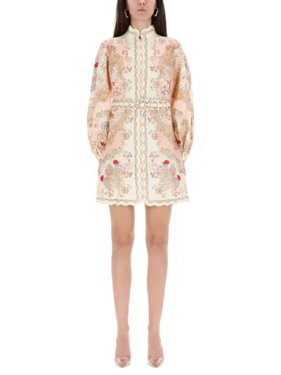 ZIMMERMANN ZIMMERMANN MULTICOLOUR LINEN DRESS