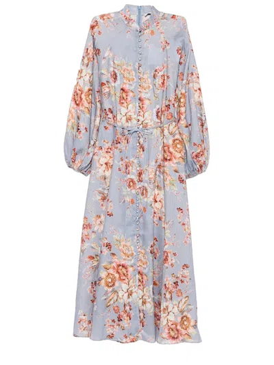 Zimmermann Multicolour Linen Dress