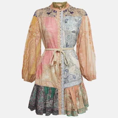 Zimmermann Multicolour Paisley Print Cotton Anneke Mini Dress