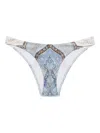 Zimmermann Wanderlust Scoop Lycra Bikini Bottom In Blue