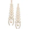 Zimmermann Muse Drop Earrings In Gold/pearl