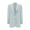 Zimmermann Natura Linen Blazer In Blue