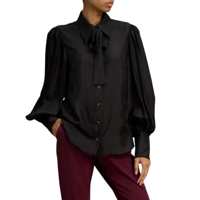 Zimmermann Natura Blouson Shirt In Black