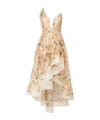 Zimmermann Natura Mid-length Dress In Multi