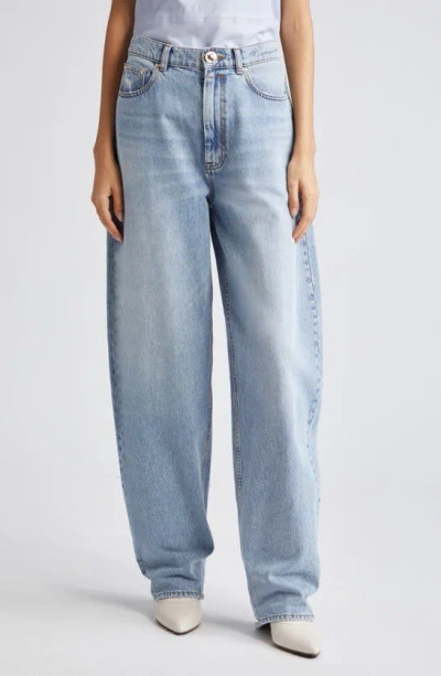 Zimmermann Natura Oversize Jeans In Ecru