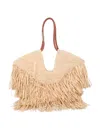 Zimmermann Natural Goldentime Fringe Medium Tote In Neutral