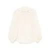 Zimmermann Cream Ramie Coco Embroidered Blouse