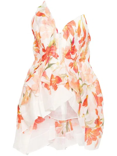 ZIMMERMANN NEUTRAL TRANQUILITY LILY-PRINT TOP