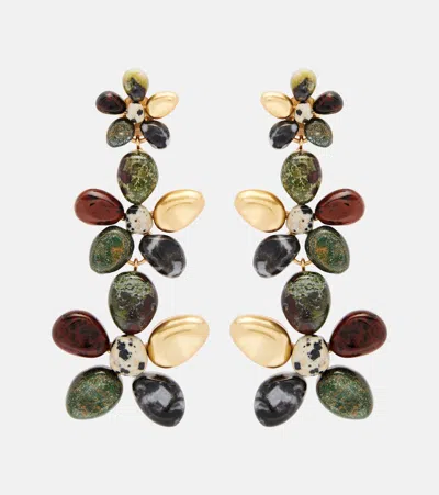 Zimmermann Norma 16kt Gold-plated Drop Earrings In Multi