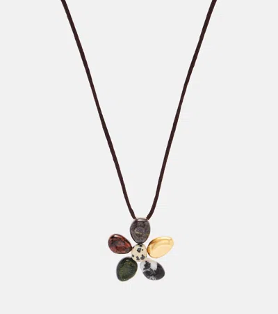 Zimmermann Womens Gold Multi Norma Pendant Macrame 16ct Gold-plated Brass Necklac