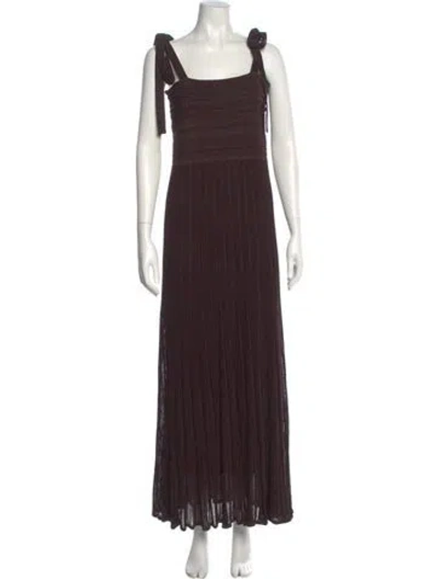 Pre-owned Zimmermann Nylon Long Dress In Brown