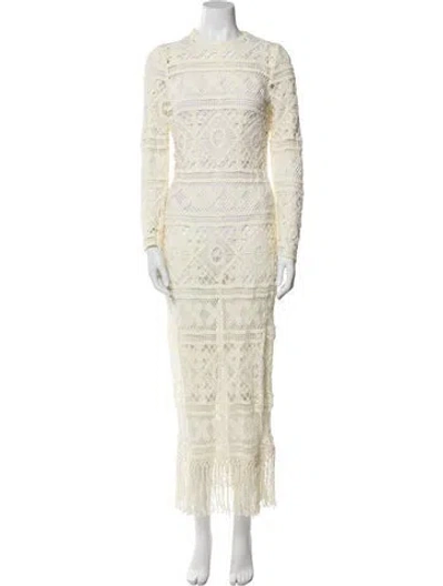 Pre-owned Zimmermann Nylon Long Dress In Neutral