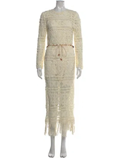 Pre-owned Zimmermann Nylon Long Dress W/ Tags In Neutral