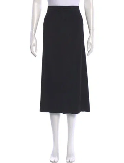 Pre-owned Zimmermann Nylon Midi Length Skirt In Black