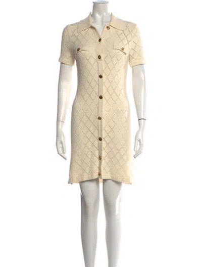Pre-owned Zimmermann Nylon Mini Dress In Neutral