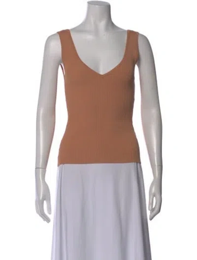 Pre-owned Zimmermann Nylon V-neck Top In Neutral