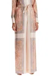 Zimmermann Paisley Print Drawstring Track Pants In White