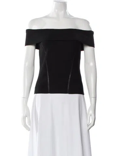 Pre-owned Zimmermann Off-the-shoulder Sweater In Black