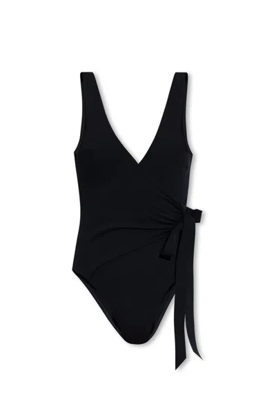 Zimmermann V-neck One-piece Swimsuit In Black