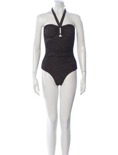 Pre-owned Zimmermann One-piece In Gray