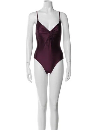 Pre-owned Zimmermann One-piece In Purple