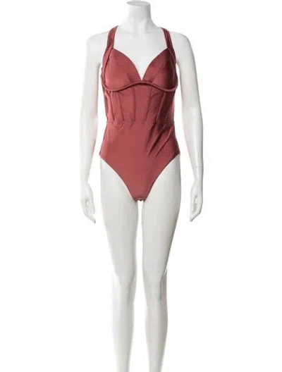 Pre-owned Zimmermann One-piece In Red