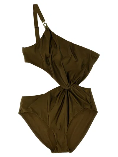 Zimmermann One-piece Swimsuit In Olive