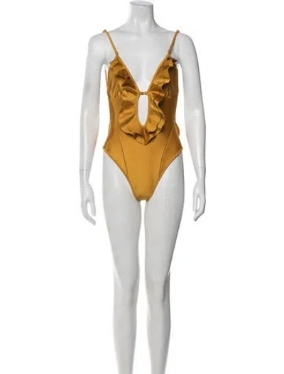 Pre-owned Zimmermann One-piece W/ Tags In Orange