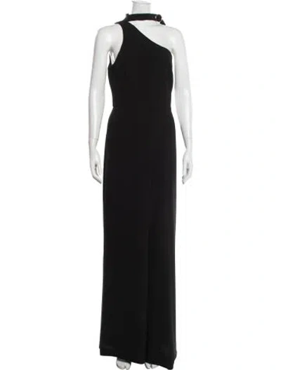 Pre-owned Zimmermann One-shoulder Jumpsuit In Black
