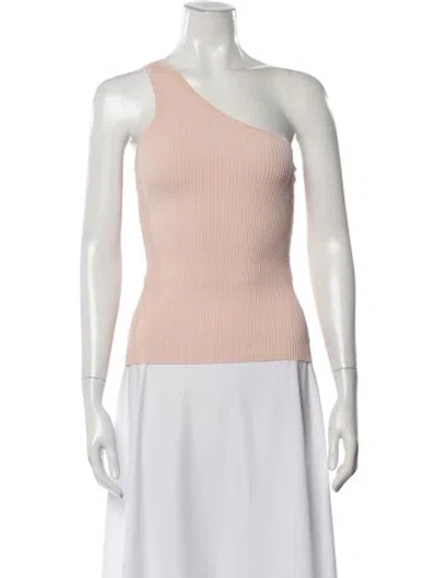 Pre-owned Zimmermann One-shoulder Sleeveless Top In Pink