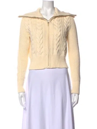 Pre-owned Zimmermann Open Front Sweater In Neutral